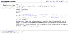 Desktop Screenshot of eschatologist.net