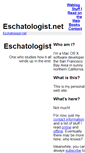Mobile Screenshot of eschatologist.net