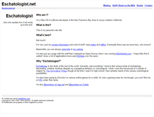 Tablet Screenshot of eschatologist.net